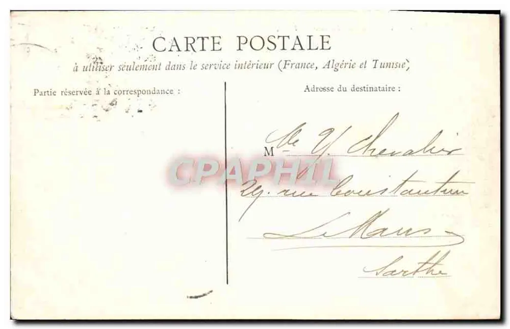 Caen — O Palácio de Justiça — E.F. - Verso