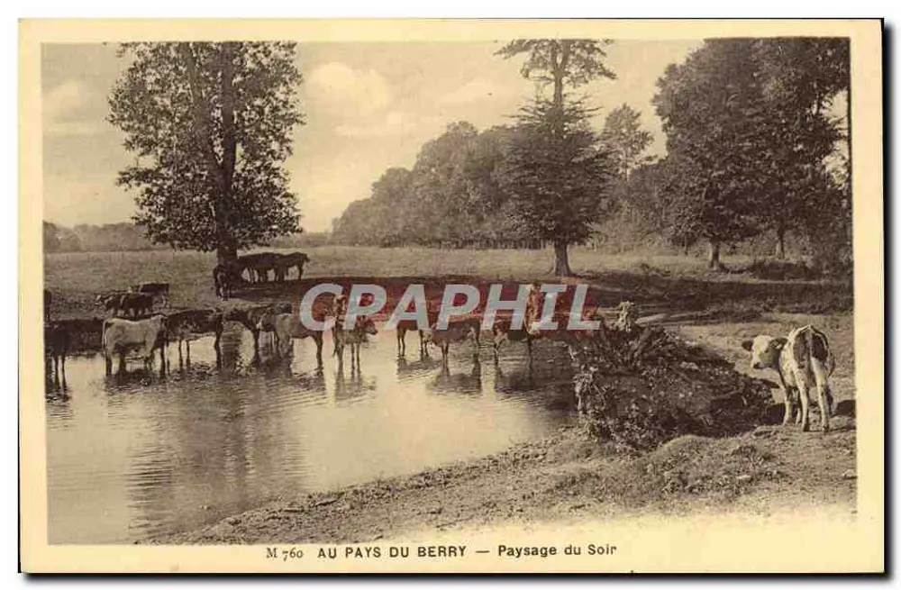 IM LAND DES BERRY — Landschaft am Abend — M 760 - Vorderseite