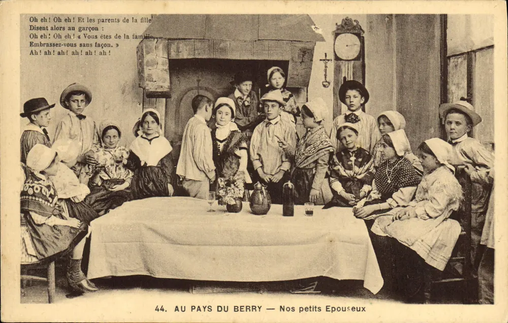 NO PAÍS DO BERRY — Nossos pequenos Casados — Edição Roblinc-Guillaux, Châteauroux - Frente