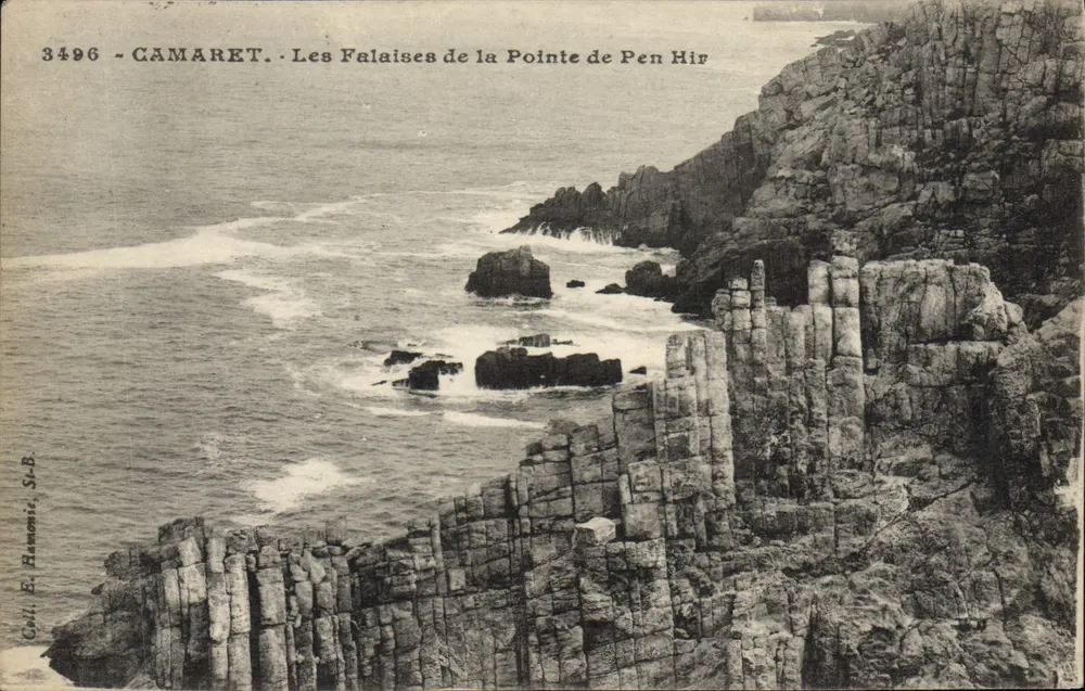 Camaret - Die Klippen der Pointe de Pen Hir — Sammlung E. Hamon, S.B. - Vorderseite