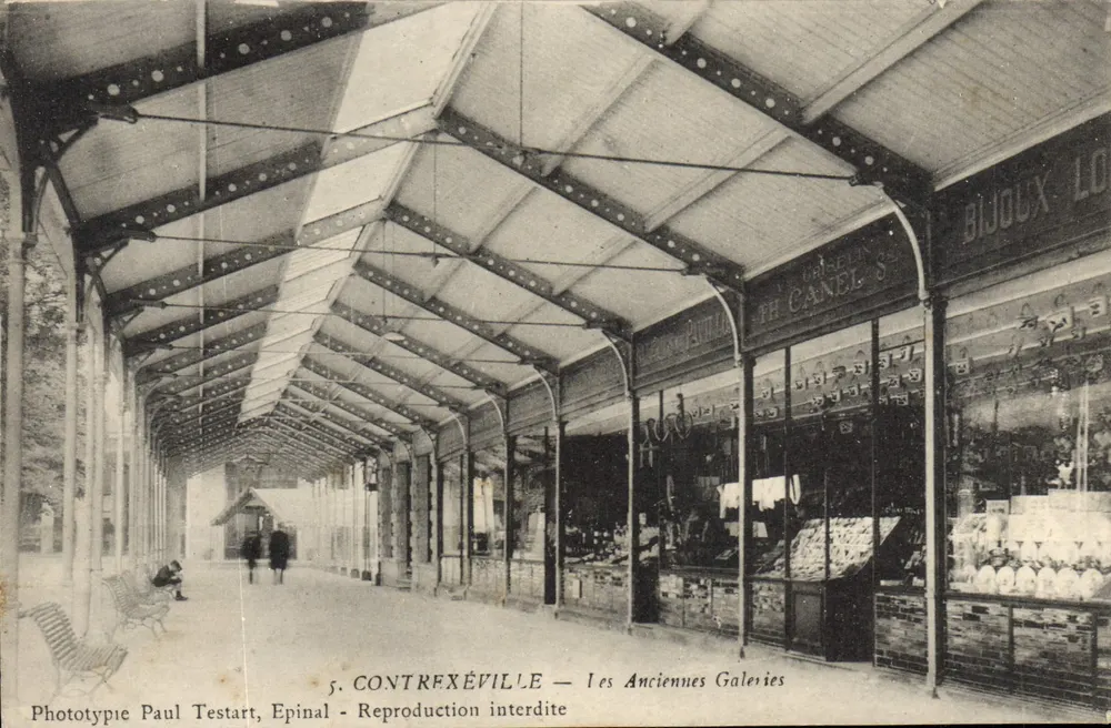 Contrexéville — As Antigas Galerias — Fototipo Paul Testart, Epinal - Frente