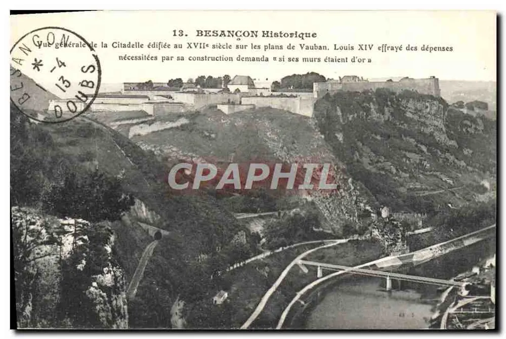 Besançon Historisch — Allgemeiner Blick auf die Citadel — Verlag I.P.M. Paris - Vorderseite