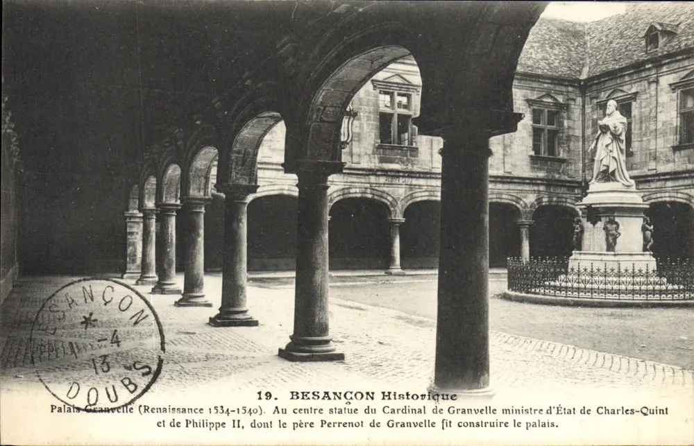 Palácio Granvelle — Renascença 1534-1540 — Editor L.P.M. Paris, n°19 - Frente
