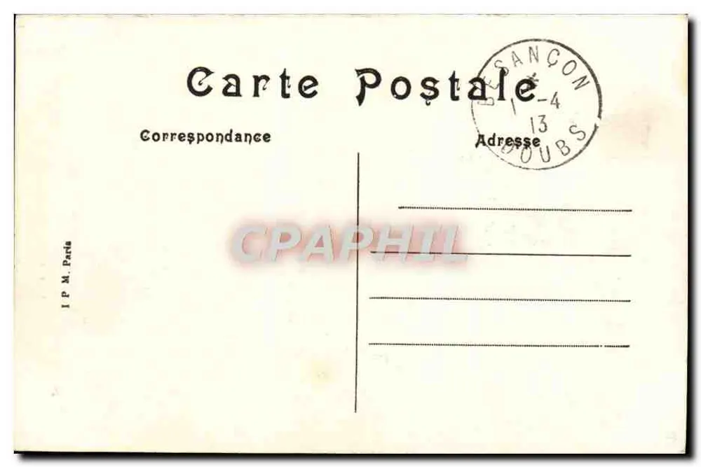 Besançon — Casa na Rua Rivotie n°17 — Histórica, construída no início do século XVII, notário Guillaume Mareschal - Verso