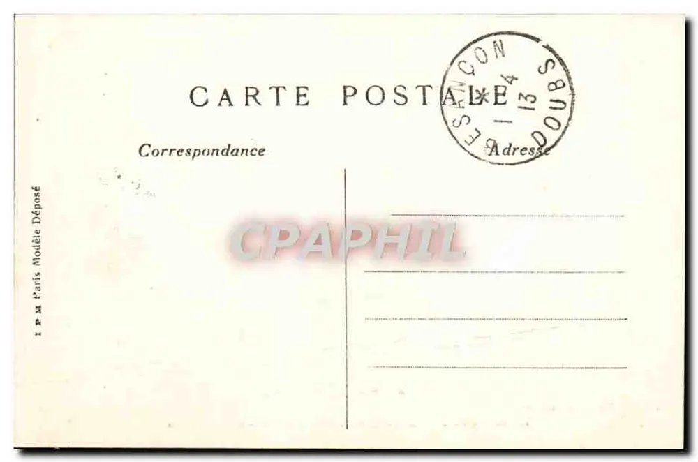 Besançon Historisch — Die Gekappte Pforte von der Seite der Stadt — IPM Paris - Rückseite