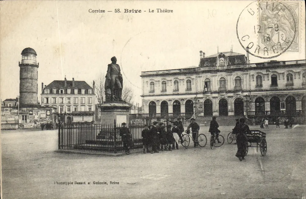 Brive - Das Theater — Phototypie Bassot & Guionie, Brive - Vorderseite