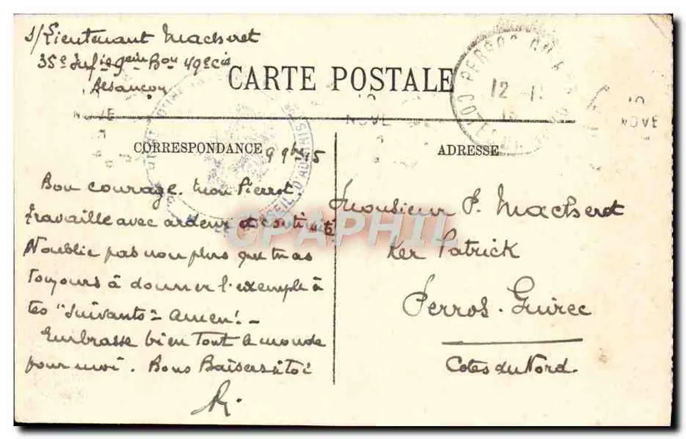 Besançon — A Porta Taillée — Selecta - Verso