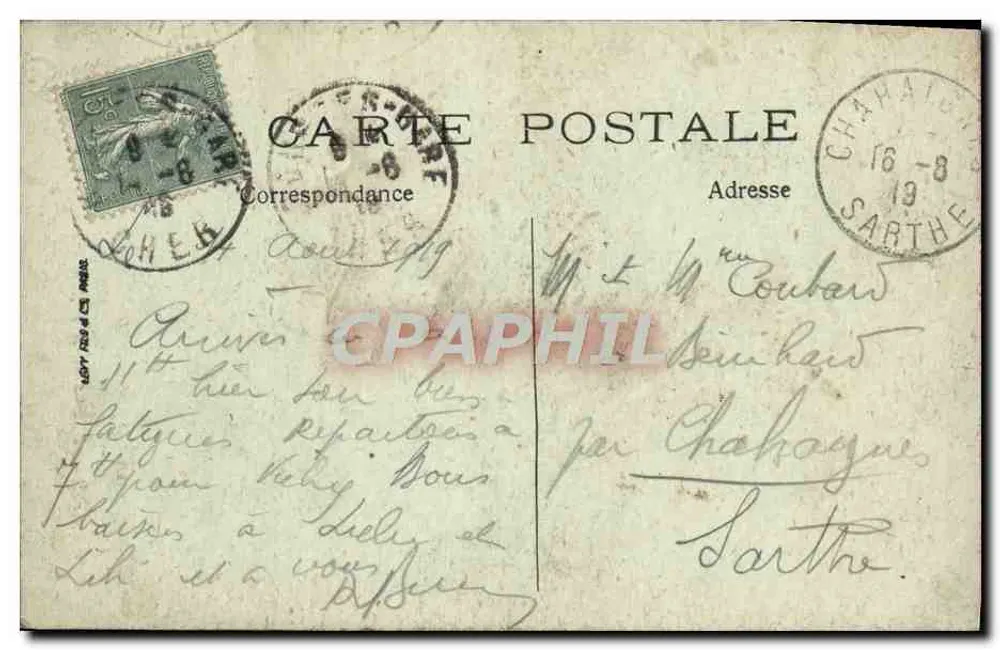 Bourges — A Catedral e a Abside — LL. - Verso