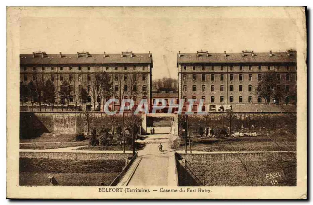 Belfort (Territoire) — Kasernen des Fort Hatry — Verleger E. Karr, Nr. 114 - Vorderseite