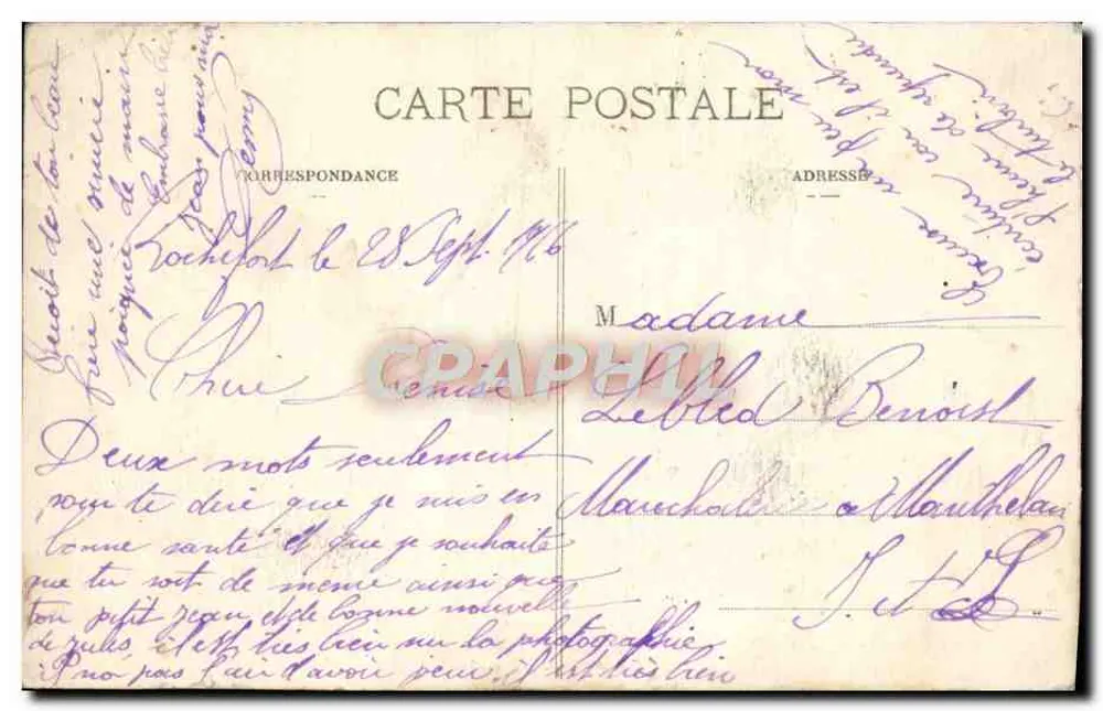 Rochefort-sur-Mer — Maritime Präfektur und Signal-Turm — Marcel Delboy, Phototypie, Bordeaux, n°50 - Rückseite
