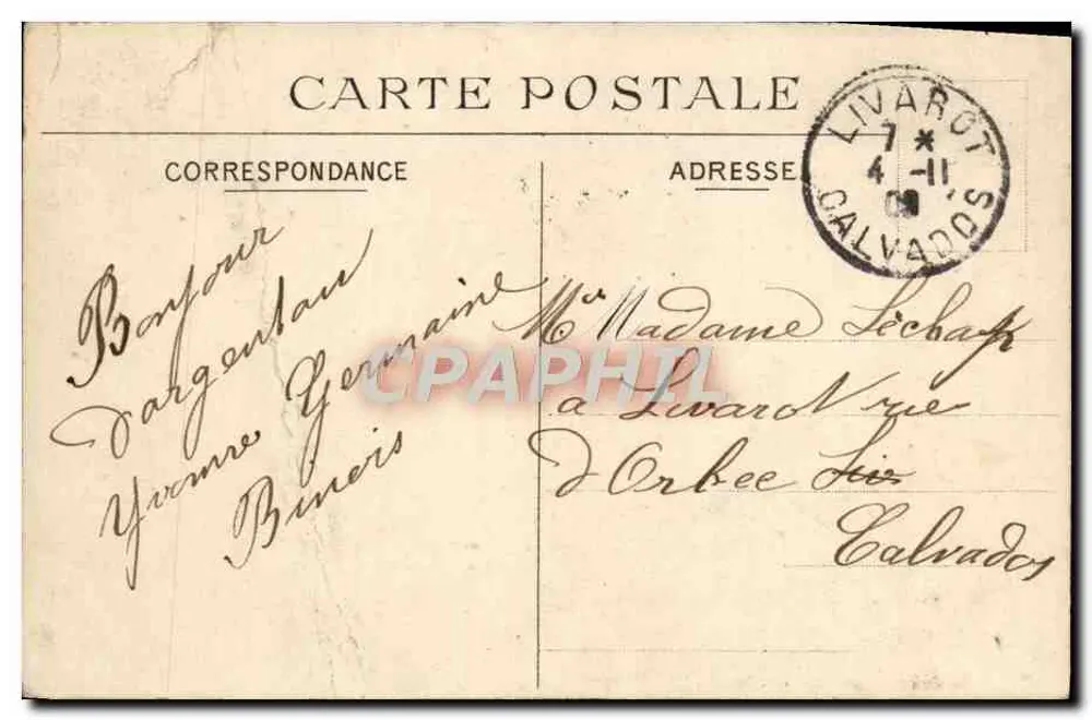 Argentan — Das Rathaus und das Theater — H. Gosse, Verleger, Argentan - Rückseite