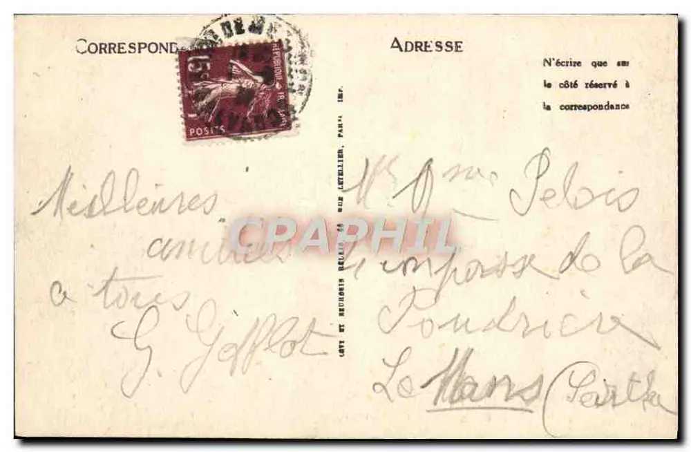 Le Havre — L'Anse des Pilotes, das Museum und die Rue de Paris — LL - Rückseite