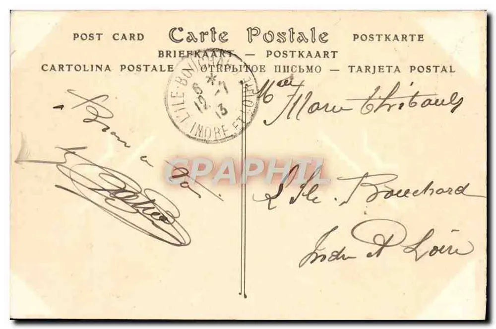 Houlgate (Calvados) — A Praia no Horário dos Banhos — Editor não identificado, n° 93 - Verso