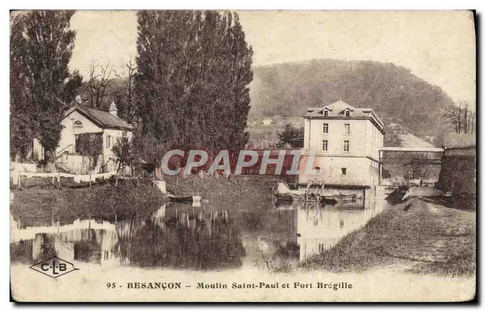 Besançon — Mühle Saint-Paul und Festung Brégille — C.L.B. n°95 - Vorderseite