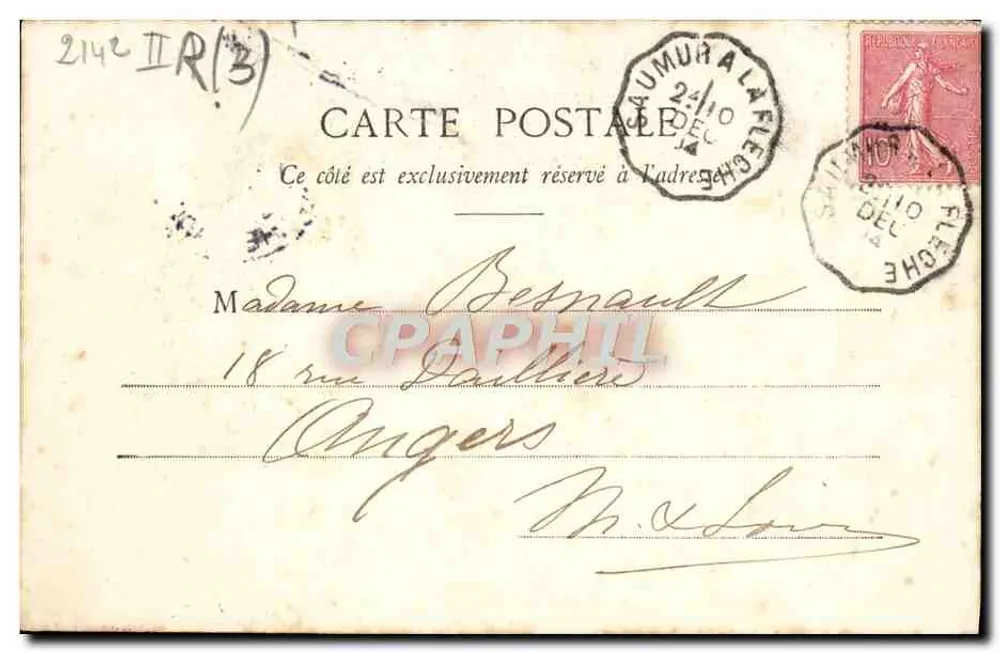 Baugé - Fontaine do Rei René — G. Thilbault, editor. La Flèche, n°30 - Verso