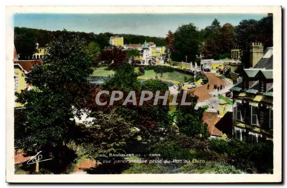 Bagnolles-de-l'Orne — Panoramablick von Roc au Chien — unbekannter Verlag - Vorderseite