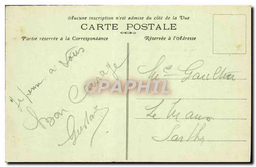 Anse de Port-Coton während eines Sturms — Belle-Île-en-Mer — Sammlung Politjean - Rückseite
