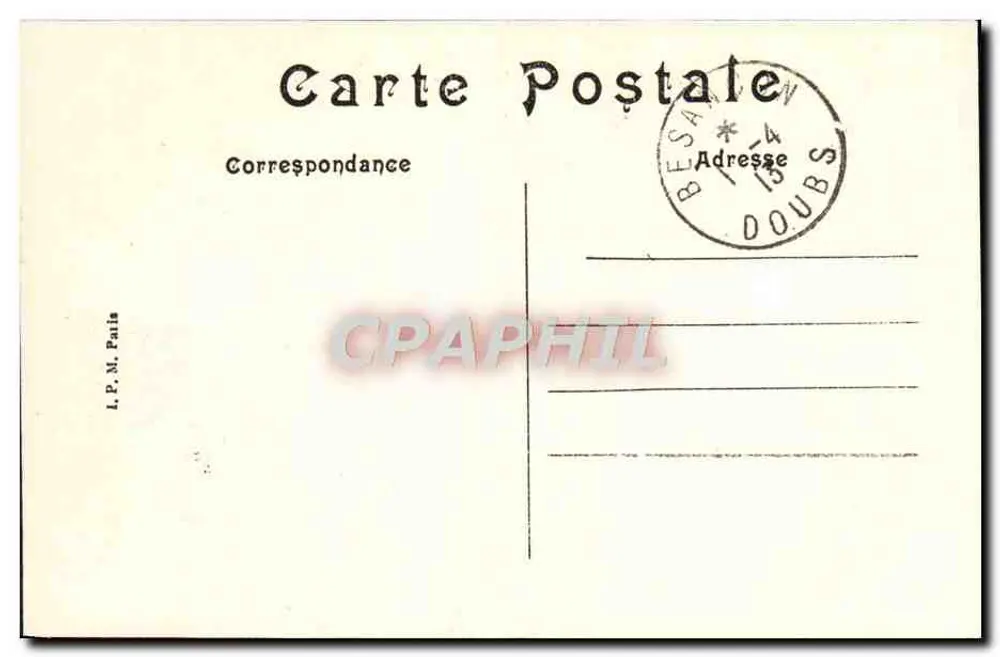Besançon Historisch — La Porte Rivotte — Verleger L.P.N. Fails, Nr. 83 - Rückseite