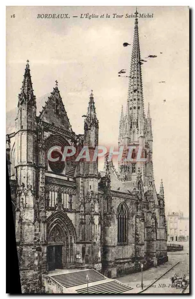 Bordeaux — Die Kirche und die Turm Saint-Michel — Collections ND-Plus, n°16 - Vorderseite