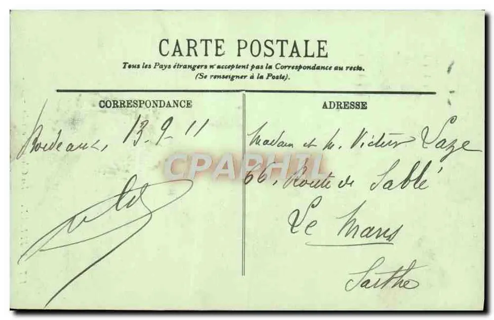 Bordeaux — As Colunas Rostrais — LL. n° 157 - Verso