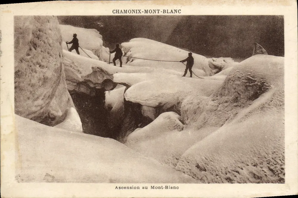 Aufstieg zum Mont-Blanc — Chamonix-Mont-Blanc — G. Tairraz, phot.-edit. - Vorderseite