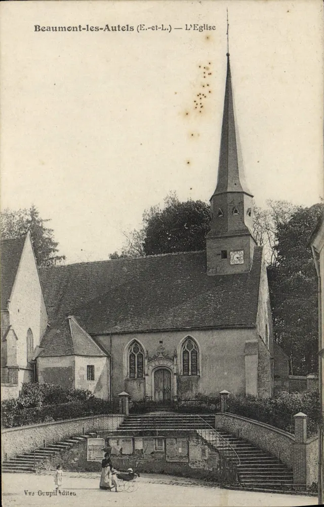 Beaumont-les-Autels (E.-et-L.) — A Igreja — Vvs Gcupil editor - Frente