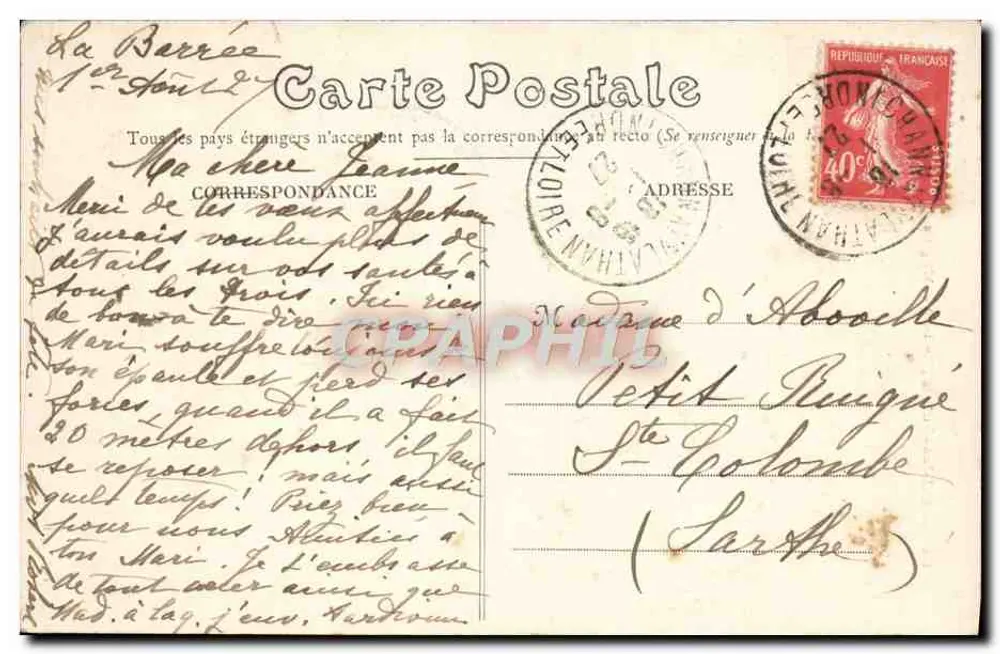 Beaumont-les-Autels (E.-et-L.) — A Igreja — Vvs Gcupil editor - Verso