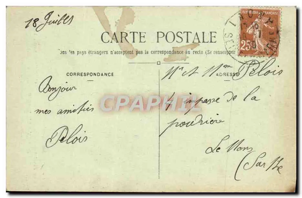 Bussy-Saint-Georges — Gedenkmonument 1914-1918 — Cia Collard, Foto, Lagny (S.-et-M.) - Rückseite
