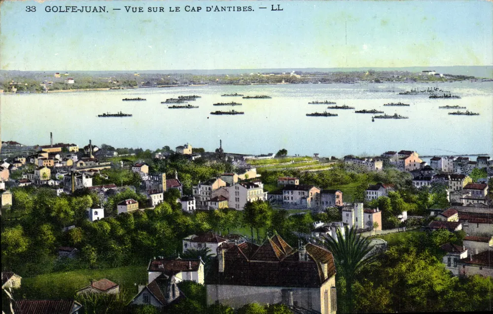 Golfe-Juan — Vista do Cabo de Antibes — LL - Frente