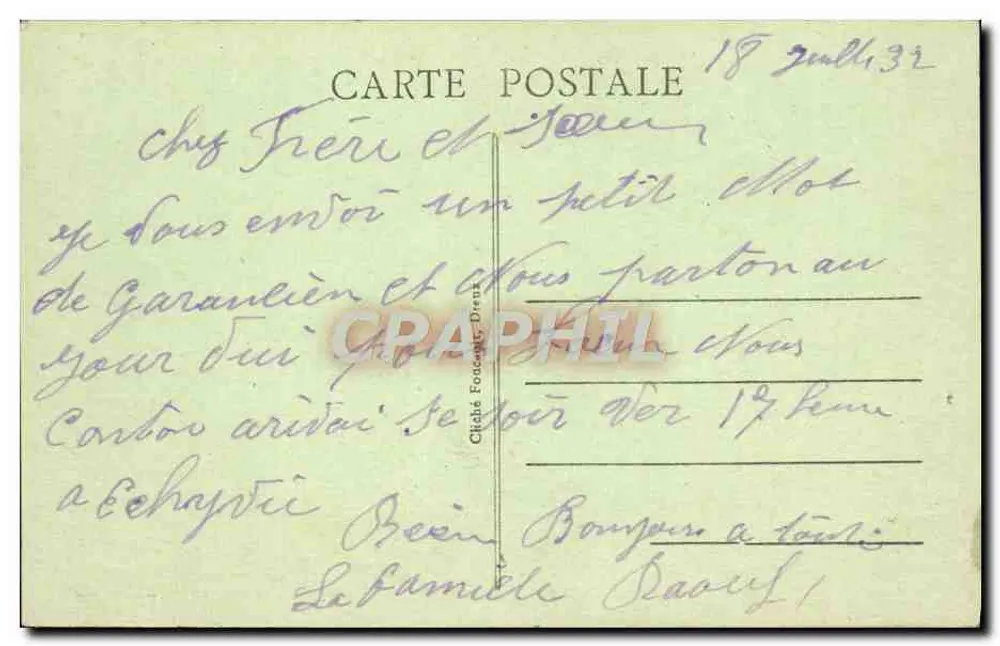 Garancières (S.-et-O.) - Kreuzung am Presbyterium — Édition Poulain, Garancières - Rückseite