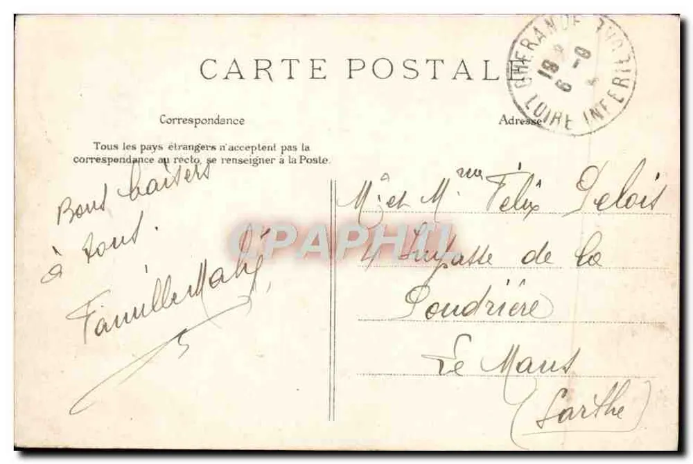 Guerande — Castelo de Bissin — Coleção F. Château, Nantes - Verso