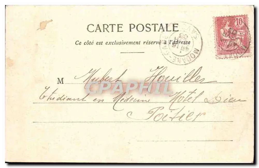 Refuge Félix-Faure und die Grande-Casse — Modane, Frankreich — Verlag P. Montier, Nr. 597 - Rückseite