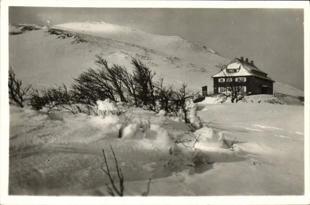 Hotel du Grand-Ballon — in inverno — editore: F. LUB, Le Tholy, Vosges - Recto