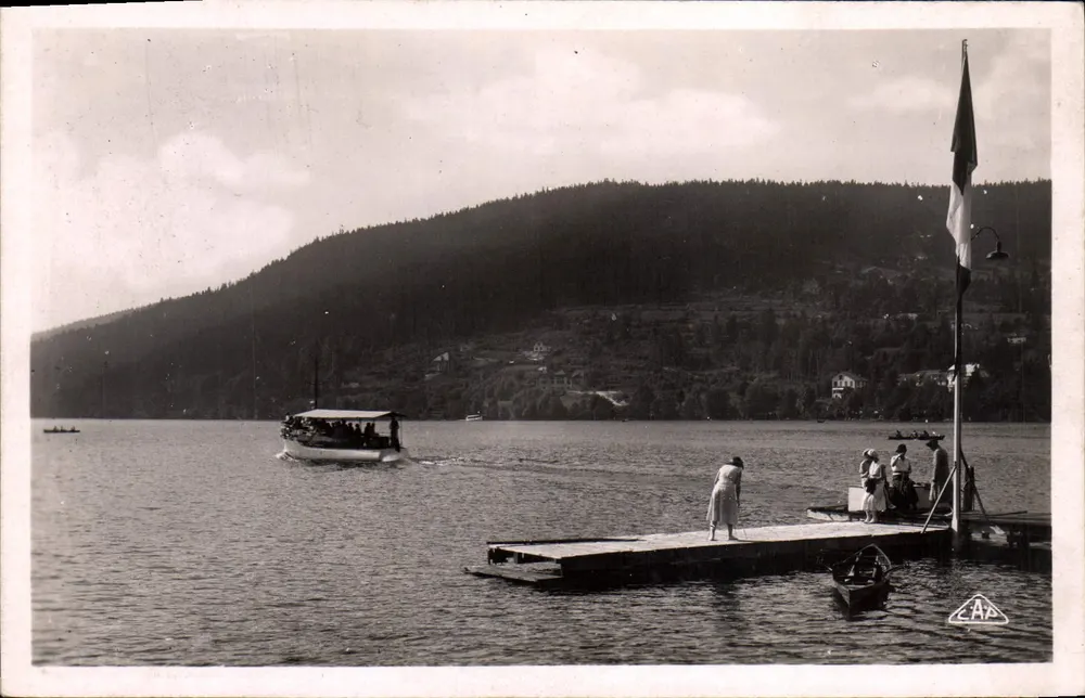 Gérardmer — Partida do barco de passeio — "Real-Photo" G.P. Straßbourg n°209 - Frente