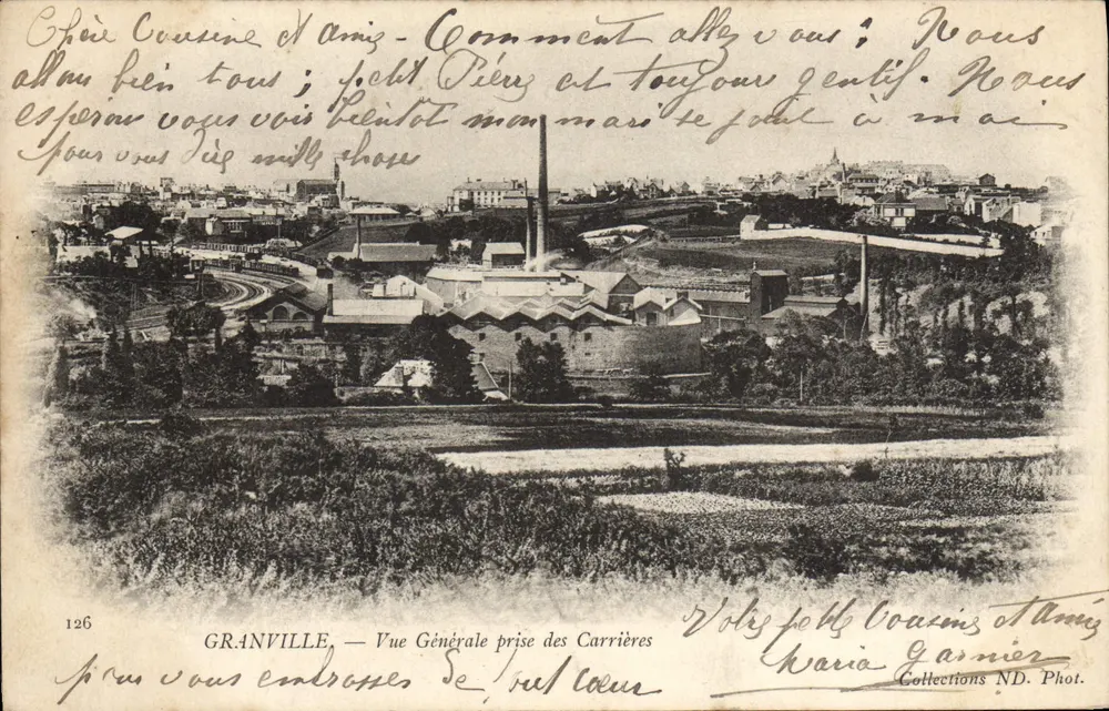 Granville — Allgemeiner Blick aus den Steinbrüchen — Sammlung ND. Phot. n°126 - Vorderseite
