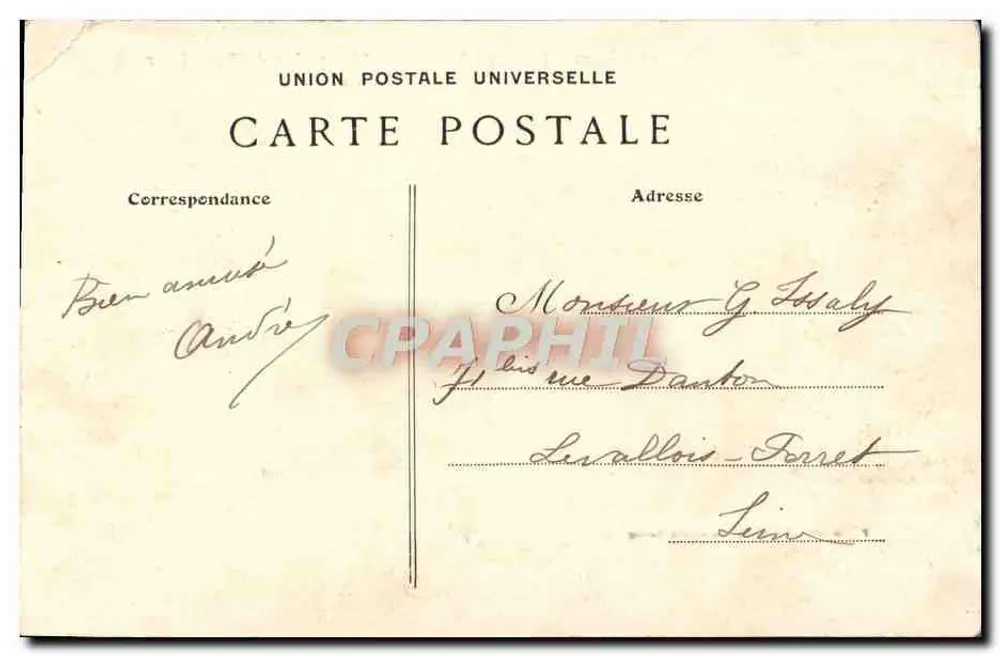 Malesscherbes — Chaumière du Petit Boer in den Felsen — Verlag in Moret-sur-Loing, Nr. 286 - Rückseite