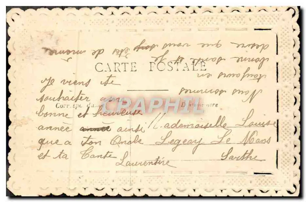 Arranjo de flores — Melhores Desejos de Boas Festas — Carta postal decorativa - Verso