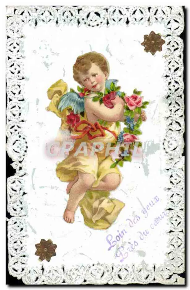 Chercheur de coeurs — ange aux roses — éditeur non visible - Frente