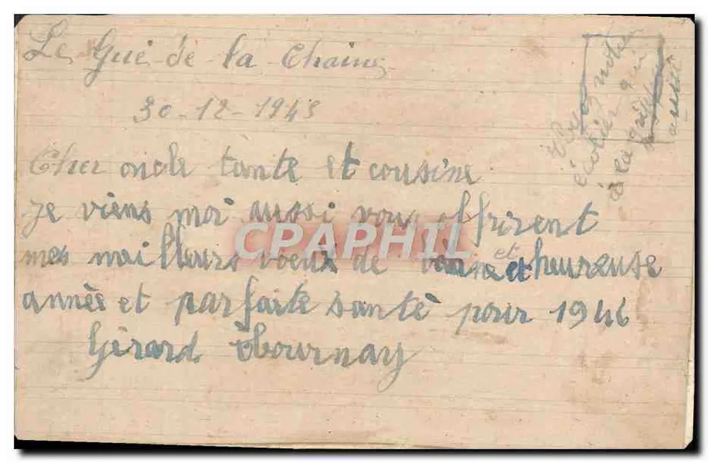 Bouquet de tulipes — dans un panier — éditeur E. K. n° 918 - Verso
