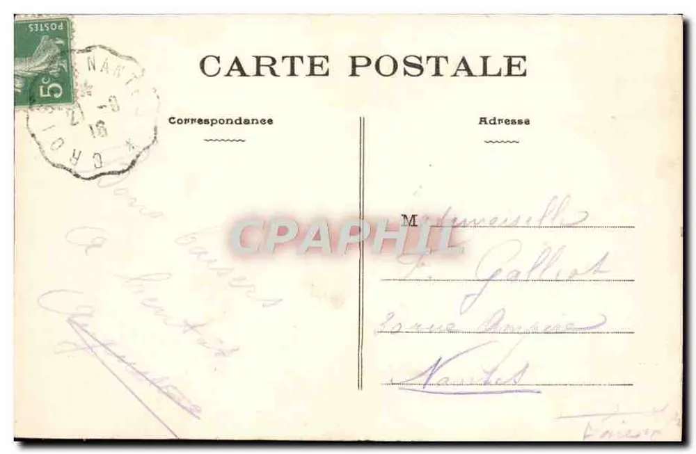 PORNICHET (L.-Inf.) — Avenue Charlotte — Phutotype VASSELLIER, Nantes - Verso