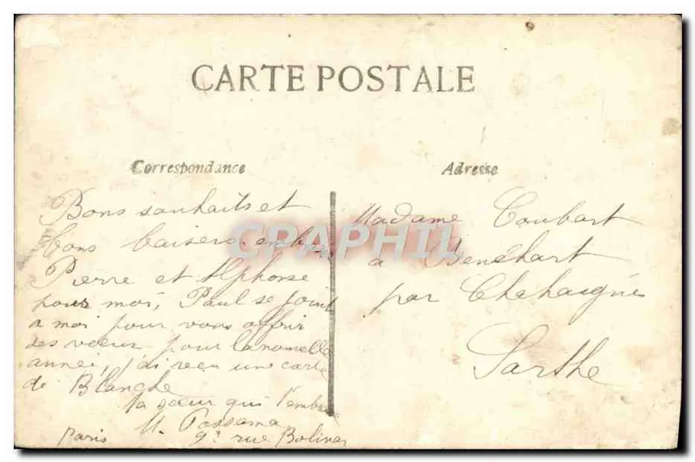 Criança com pássaros — 1º de Janeiro — D.J.C. TRIOMPHE, n°206 - Verso