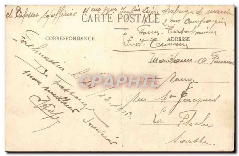 Campagne 1915-16 — Süden Tunesiens — Tamelest — Le Bordj - Rückseite