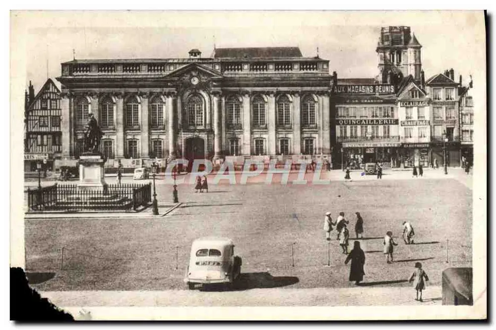 Beauvais — Das Rathaus und die Statue von Jeanne Hachette — Librairie-Imprimerie Pr-vot et Cie - Vorderseite