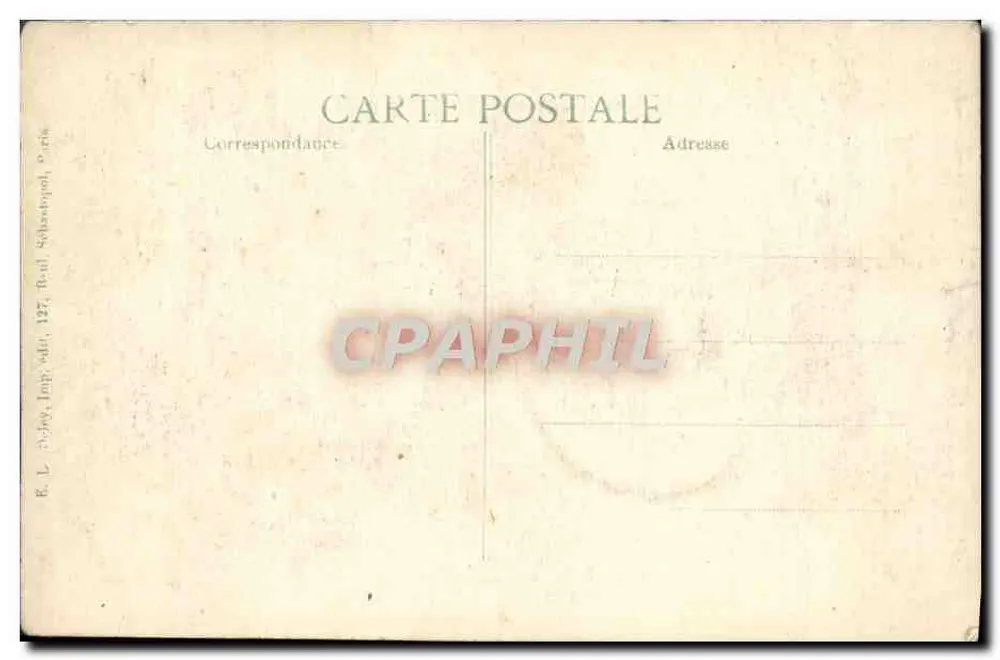 Infanterie-Offiziere, die ein Grab mit Blumen schmücken — 1914, 10. Serie — Verlag B.I.D. - Rückseite