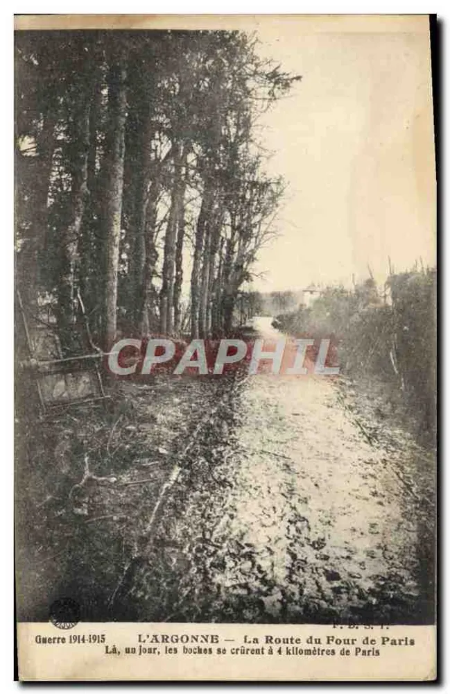 DIE ARGONNE — Die Straße zum Paris-Ofen — P. D. S. T. - Vorderseite