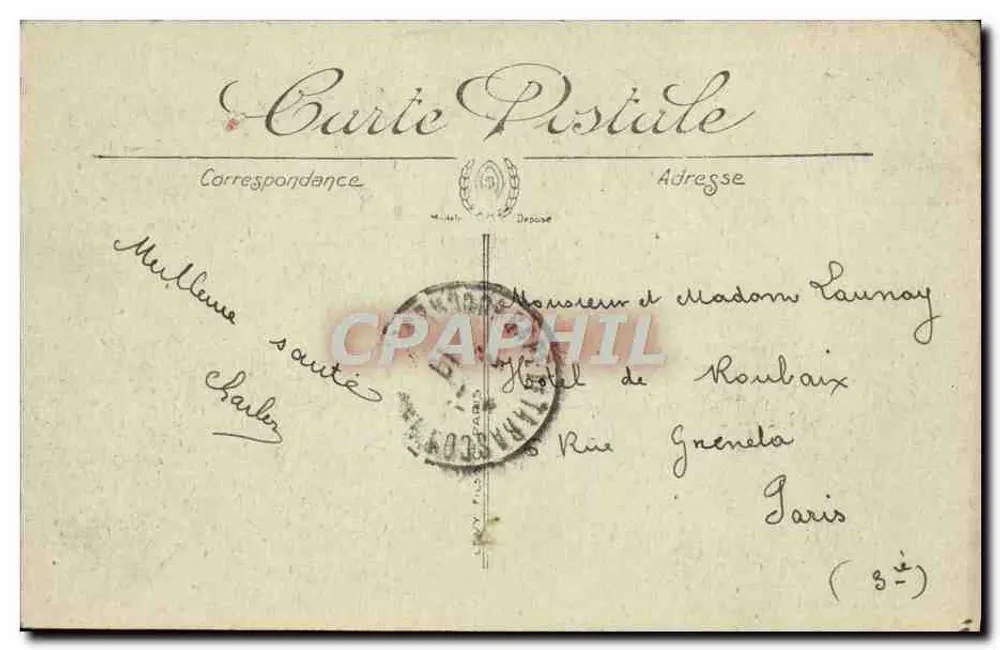 Tarascon — Castelo do Rei René (lado do Ródano) — Selecta - Verso
