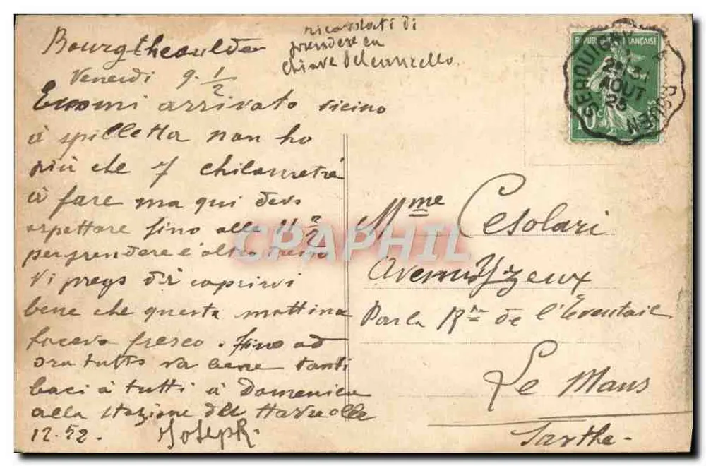 Thipt-Hébert (Eure) — Hotel West — Route de Bourgtheroulde — Sammlung Maillard - E. Mellet, Verlag, Harfleur - Rückseite