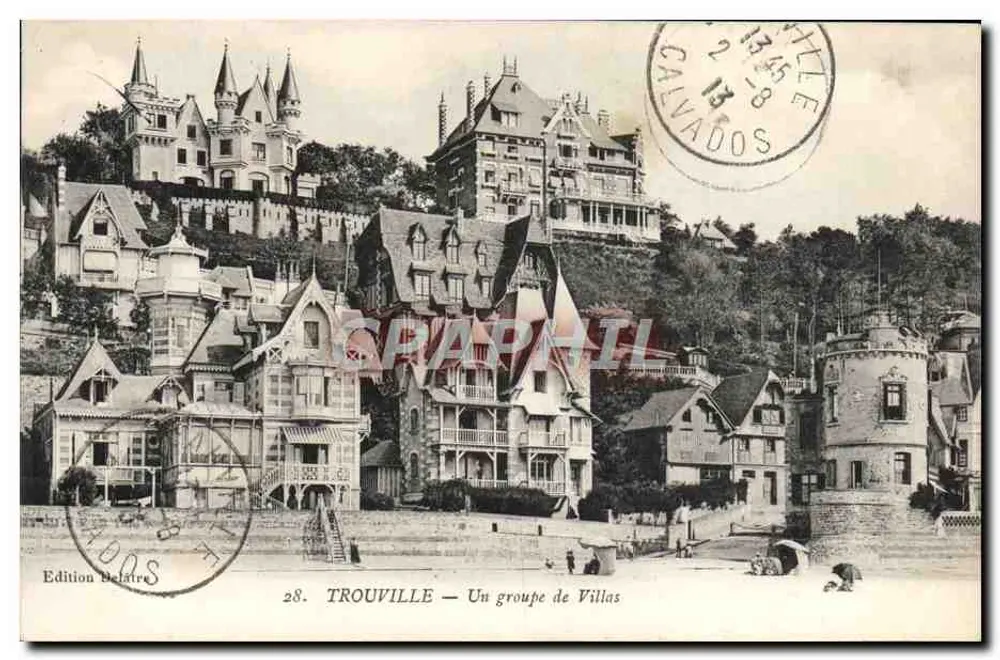 Trouville — Eine Gruppe von Villen — Edition Delatire, Nr. 28 - Vorderseite