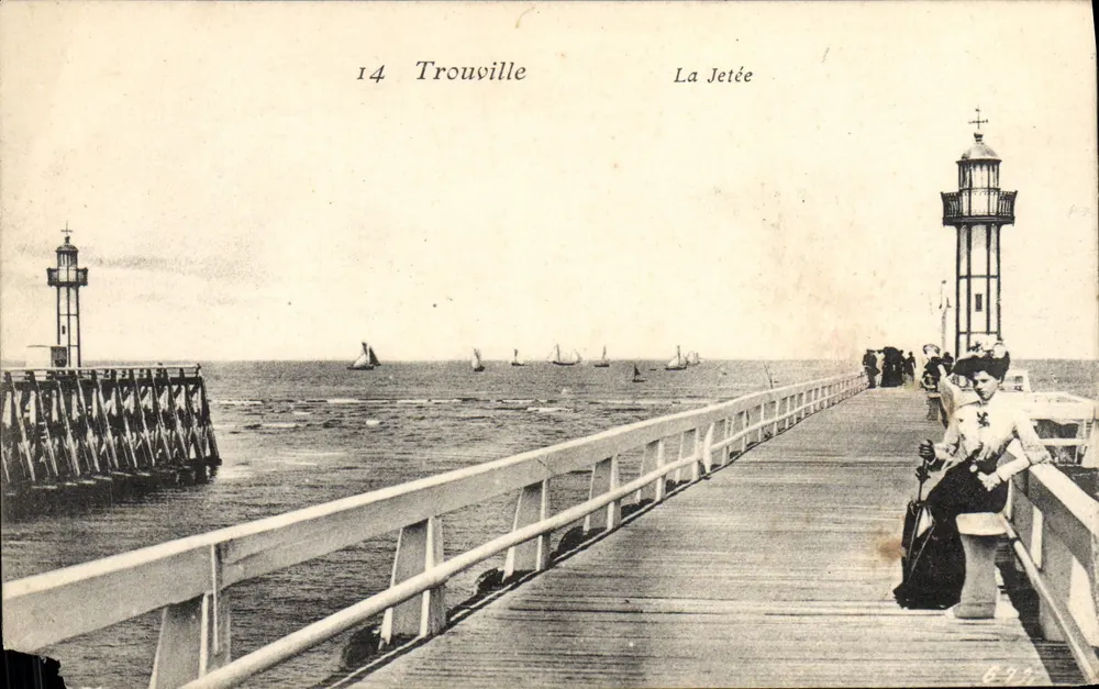 Trouville — A Ponte — Editor E.77 - Frente