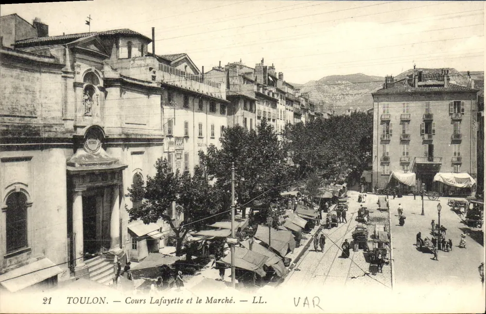 Toulon — Cours Lafayette e o Mercado — LL. VARAS - Frente